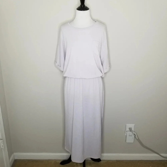 Zara Light Purple Elasticized Waist Dress M - Picture 1 of 6